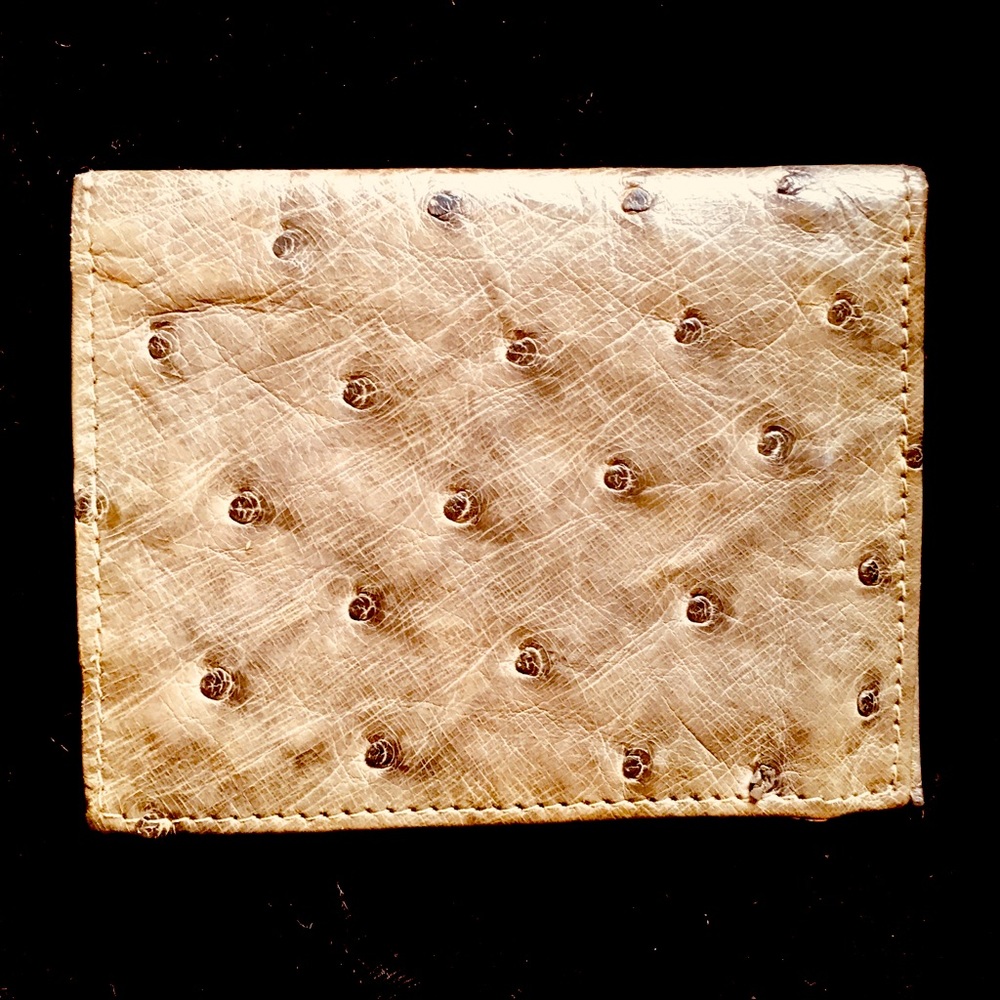 Vintage ostrich wallet